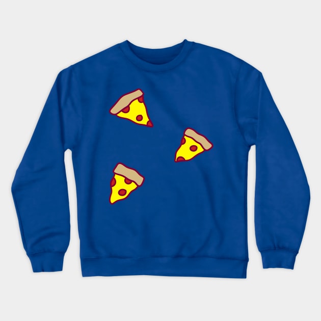 Three Little Pizza Slices Crewneck Sweatshirt by saradaboru